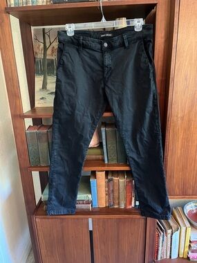 Mavi Men's Black Slim Straight Chinos